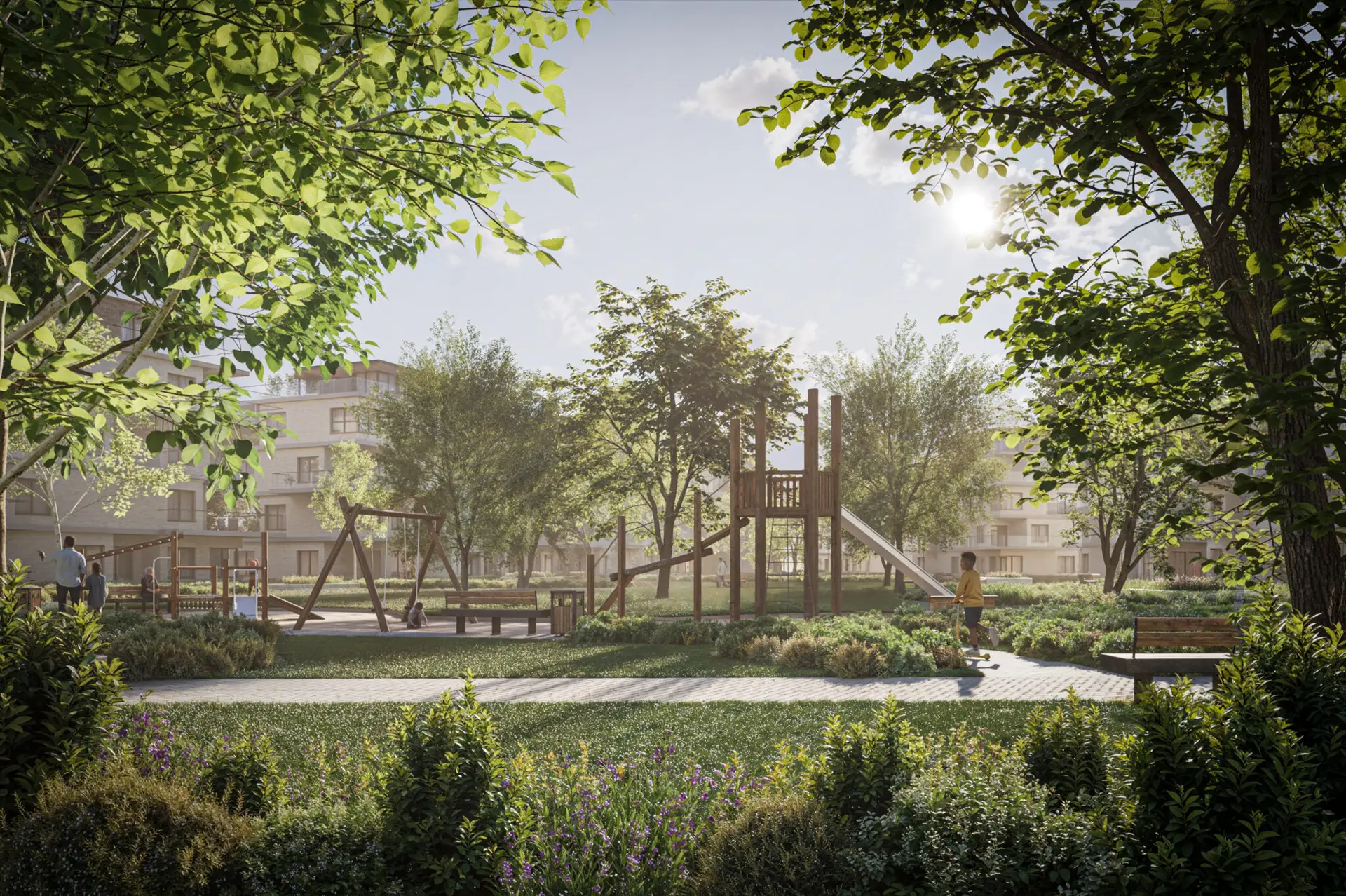 Image 3D réaliste résidence - Vaud